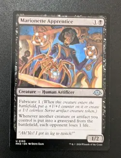 MTG Modern horizons 3 Uncommon MARIONETTE APPRENTICE NM - Image 2
