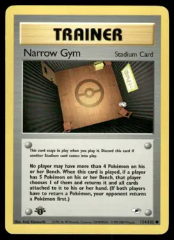 Pokemon Tcg Narrow Gym [1st Edition] #124 Pokemon Gym Heroes LP - Image 1