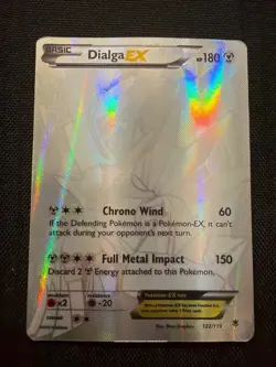 Dialga EX 122/119 Secret Rare Full Art Holo Phantom Forces Pokemon Card 2014 - Image 1