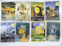 Pokemon Van Gogh Set of EIGHTEEN (18) Custom Art Cards DIY Full Set - Image 2