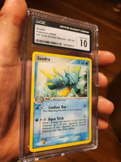 (POP 8) CGC 10 GEM MINT Seadra 48/109 EX Team Rocket Returns 2004 Pokemon Card - Image 2