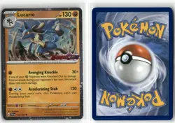 Lucario (Scarlet & Violet Stamp) 114/198 Promo Cosmos Holo Pokemon NM - Image 3