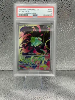 Pokemon Bulbasaur. Holo. Illustration Rare. #133. Mega Evolution. PSA 9. - Image 1