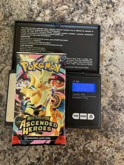 VERY HEAVY! 22.81 Pokemon TCG Ascended Heroes Booster Pack (SEALED) - Image 1