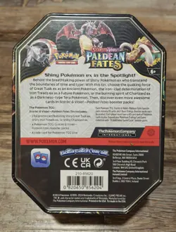 Pokemon Iron Treads ex Paldean Fates Tin Sealed - Image 2