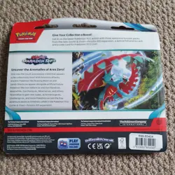 Pokemon TCG Paradox Rift Booster 3 Pack Blister Cetitan Promo - Image 2