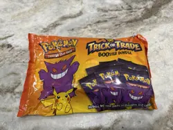 NEW Pokemon BOOSTER Bundle Trick Or Trade bag 40 mini Packs Of TCG Cards SEALED! 820650850783 - Image 1