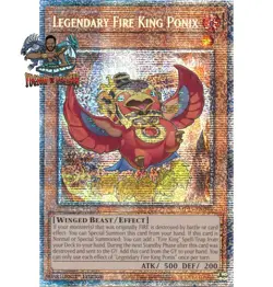 Yugioh! 1x Legendary Fire King Ponix MP25-EN048 Starlight Rare 1st Ed NM - Image 1