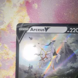 Pokemon Arceus v TCG SWSH204 Sword & Shield Promo Full Art Holo Card - Image 2