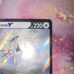 Pokemon Arceus v TCG SWSH204 Sword & Shield Promo Full Art Holo Card - Image 3