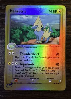 Manectric 39/109 Ruby & Sapphire Reverse Holo HP70 Pokemon TCG Card English - Image 1
