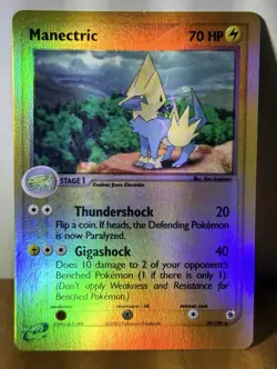Manectric 39/109 Ruby & Sapphire Reverse Holo HP70 Pokemon TCG Card English - Image 2