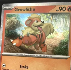 Growlithe SVP 024 Pokemon Card Promo Cosmos Holo With HD (mew Tail) Swirl 🍥 NM - Image 1