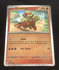Growlithe SVP 024 Pokemon Card Promo Cosmos Holo With HD (mew Tail) Swirl 🍥 NM - Image 3
