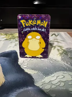 Psyduck Holo Pokemon Vintage 2000 Vending Prism Sticker Nintendo Rare - Image 1