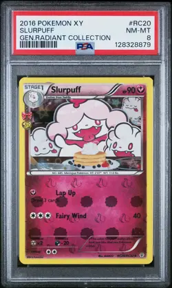 2016 POKEMON XY GENERATIONS RADIANT COLLECTION #RC20 SLURPUFF PSA 8 - Image 1