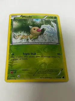 Weedle 1/116 Plasma Freeze - Pokemon Reverse Holo Foil Rare Nice! - Image 1