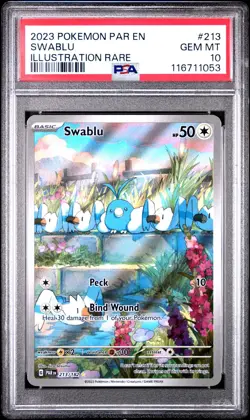 2022023 Pokemon Paradox Rift Swablu #213 PSA 10 - Image 1