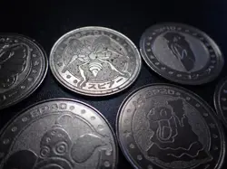 Pokemon Card Meiji Promo Battle Coin x7 Butterfree Beedrill etc #6247 - Image 3
