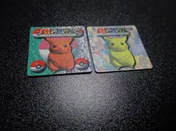 Pokemon GB Pocket Mini Stadium Card Non Holo Pikachu x2 #6346 EX/VG - Image 4
