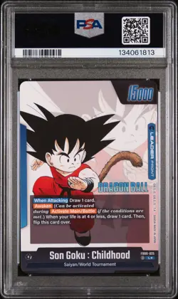 Son Goku : Childhood FB06-025 PSA 10 Gold Leader Dragon Ball Alternate Art - Image 2