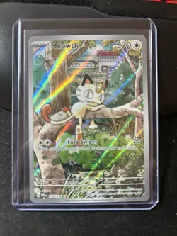Meowth 106/094 Holo Illustration Rare – Pokemon TCG – Phantasmal Flames AL - Image 1