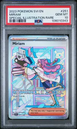 2023 POKEMON SVI EN-SCARLET & VIOLET #251 MIRIAM PSA GEM MT 10 - Image 1