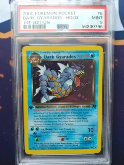 2000 POKEMON ROCKET #8 DARK GYARADOS 1st Edition HOLO PSA MINT 9 - Image 1