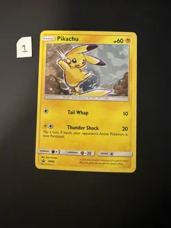 Pokemon 2017 Sun & Moon Pikachu SM98 Holo Black Star Promo - LP-Near Mint - Image 1