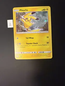 Pokemon 2017 Sun & Moon Pikachu SM98 Holo Black Star Promo - LP-Near Mint - Image 3