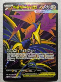 Mega Skarmory ex 106/088 Ultra Rare Perfect Order Pokemon Near Mint - Image 1