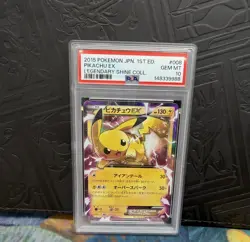 Pokemon TCG - Pikachu EX 008/027 - 1st Ed Legendary Shine Collection - PSA 10 - Image 1