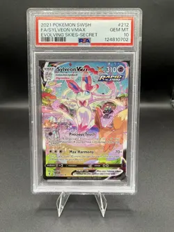 2021 Pokemon - Sylveon Vmax - Evolving Skies - Secret Rare - PSA 10 - Image 1