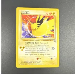 Pokemon TCG Zapdos Wizards of the Coast WotC Promo Holo 23/53 70 HP 2000 - Image 1