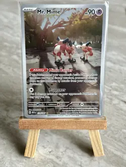 Pokemon TCG Mr. Mime 179/165 SV: 151 Illustration Rare (English) - NM - Image 1