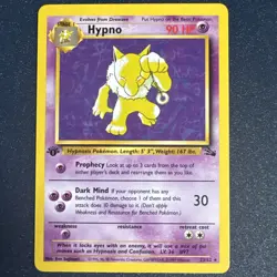 HYPNO 1995 Pokemon "FOSSIL" 1ST EDITION #23/62 VINTAGE ORIGINAL RARE - Image 1
