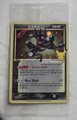 Pokemon Greninja Gold Star SWSH144 Black Star Promo Sealed Celebrations 2021 - Image 1
