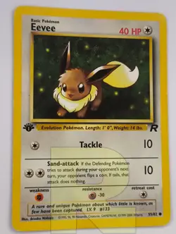 Eevee ® Rocket 55/82 ® Comune ® Pokemon ® 1ª EDIZIONE Inglese ® Good+ - Image 1
