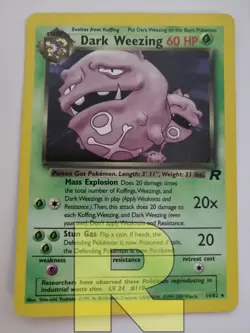Dark Weezing ® Rocket 14/82 ® Rara Holo Foil ® Pokemon ® Inglese ® Good - Image 2