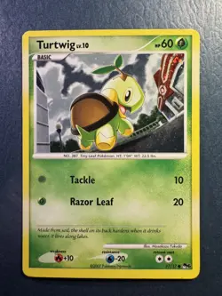 Pokemon TCG Turtwig 17/17 Pop Series 6 Holo - Image 1