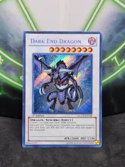 Yugioh Dark End Dragon LCGX-EN188 Secret Rare 1st Edition NM - Image 1