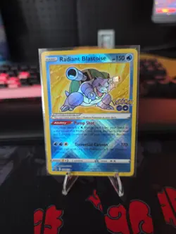 Pokemon Go TCG Holo Radiant Rare Radiant Blastoise 018/078 - Image 1