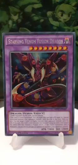 Starving Venom Fusion Dragon SECRET RARE 1st Ed VLP MP17-EN147 - Image 1