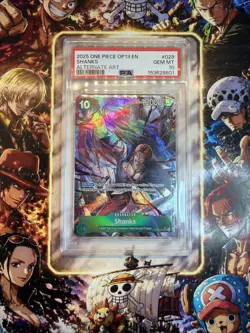 2025 One Piece OP13-028 Shanks Alt Art PSA 10 - Image 1