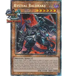 Yugioh! 1x Bystial Baldrake MP25-EN045 Starlight Rare 1st Ed NM - Image 1