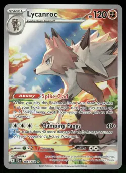 Pokemon Cards Lycanroc 166/159 Journey Together Illustration Rare NM *2 - Image 1