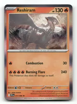 Reshiram 017/094 - Phantasmal Flames Holo - Pokemon Card NM/M - Image 1