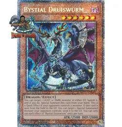Yugioh! 1x Bystial Druiswurm MP25-EN044 Starlight Rare 1st Ed NM - Image 1