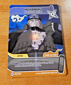 NARUTO MYTHOS 1ST ED ENGLISH EDITION CARD GAME CARTE YASHAMARU 85/130 ALT EN NM - Image 1
