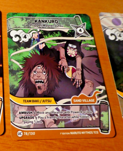 NARUTO MYTHOS 1ST ED ENGLISH EDITION CARD GAME CARTE KANKURO 78/130 ALT EN NM - Image 1